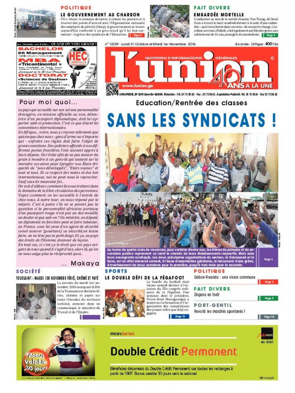 L'UNION 23/01/45